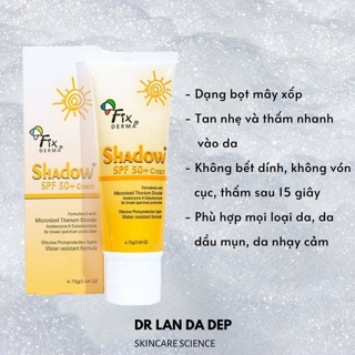 Kem chống nắng Fixderma 50+ 30+ USA dành cho da dầu mụn, nhạy cảm [CHÍNH HÃNG FIXDERMA]