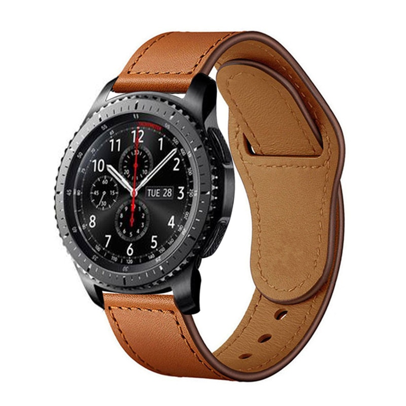 AMAZFIT Dây Đeo Bằng Da Thật Cho Đồng Hồ Samsung Galaxy S3 Frontier 46mm Huawei Watch Gt Gtr 47mm 22mm