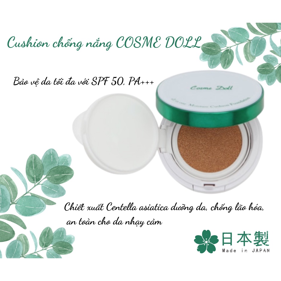 Phấn nước chống nắng Cosme Doll Nhật Bản 15g