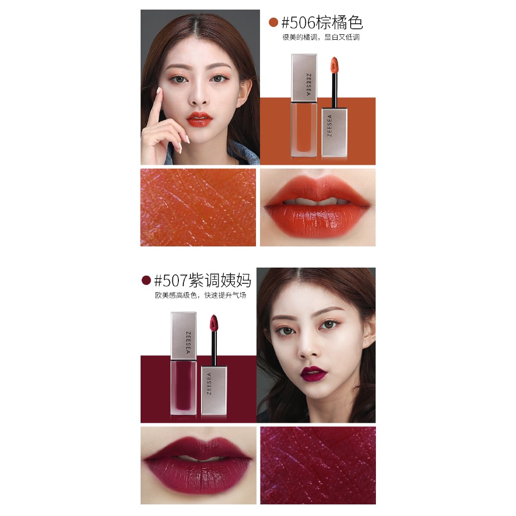 [Hàng mới về] Son kem ZEESEA® trang điểm màu mượt mịn dưỡng ẩm lâu trôi | BigBuy360 - bigbuy360.vn