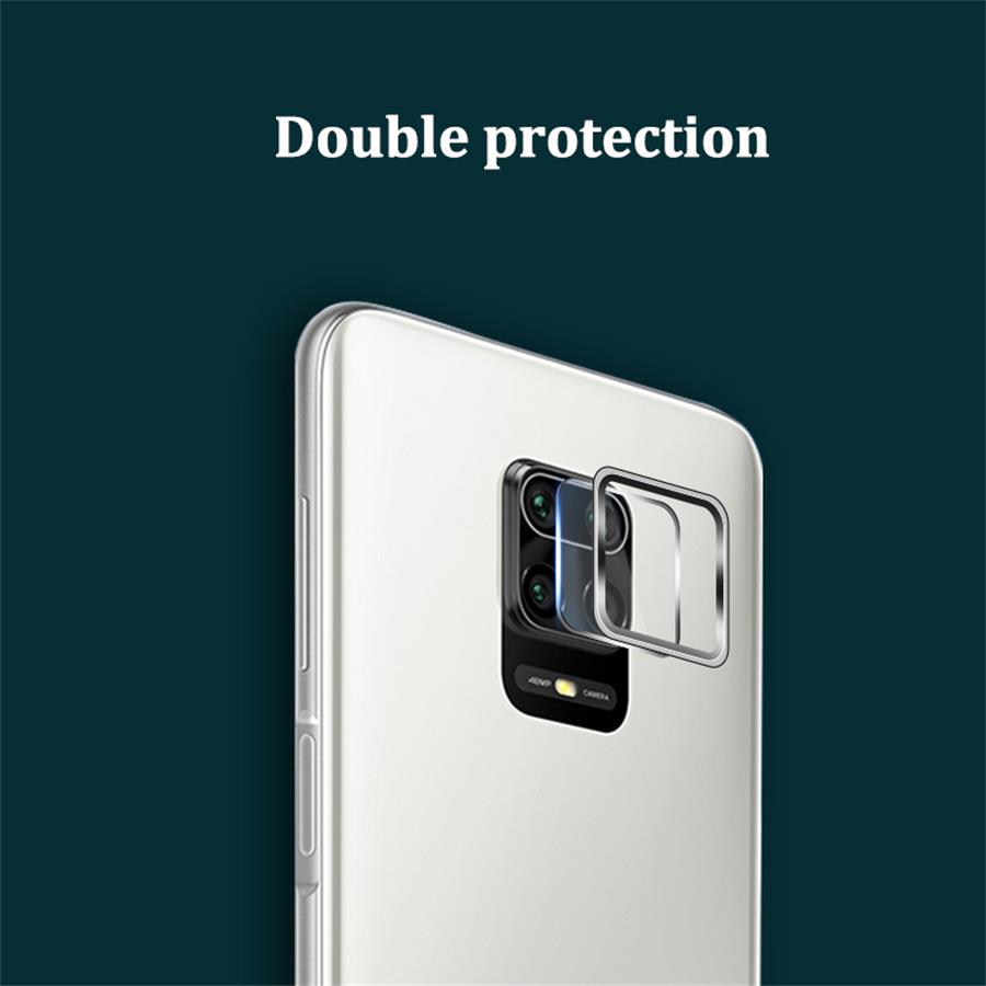 Set viền và kính cường lực bảo vệ camera 2 trong 1 cho Xiaomi Redmi Note 9 Pro Max 9s 10x