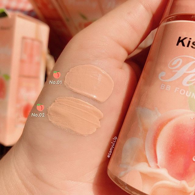 Combo 2 món KEM NỀN ĐÀO + PHẤN PHỦ BẮT SÁNG KISS BEAUTY | BigBuy360 - bigbuy360.vn
