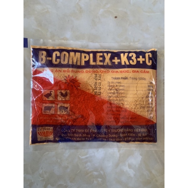 100g B COMPLEX - THỨC ĂN BỔ SUNG CHO GIA SÚC GIA CẦM
