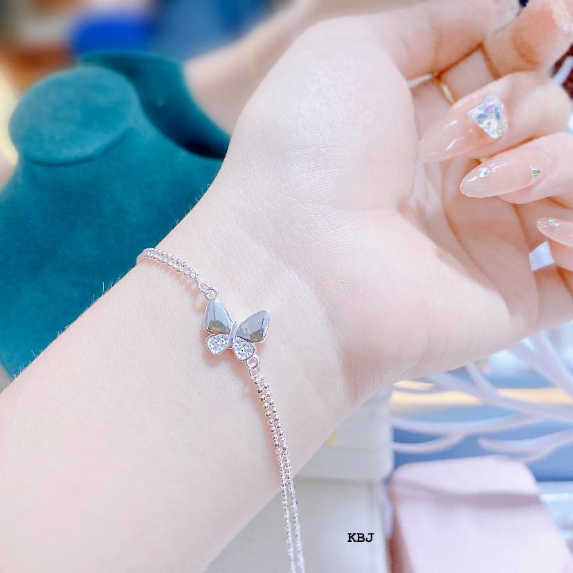 Lắc tay bi bạc cho nữ