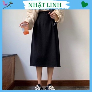 Chân váy dài nữ NHẬT LINH chân váy dài qua gối xẻ tà sau dáng công sở lịch sự sang trọng - CV518