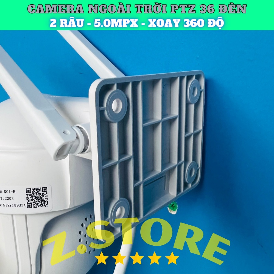 Camera Yoosee PTZ 36Led ban đêm có màu, hồng ngoại - Camera trong nhà xoay 360 ptz 36 leg