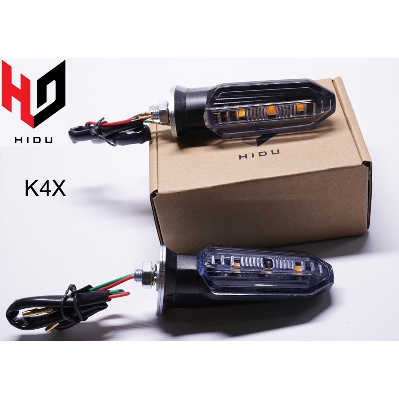 Đèn xi nhan K4 / K4X HIDU CHÍNH HÃNG kiểu vario mini cho các dòng xe winner X, exciter 150, NVX, MSX, CBR,MT-seri…