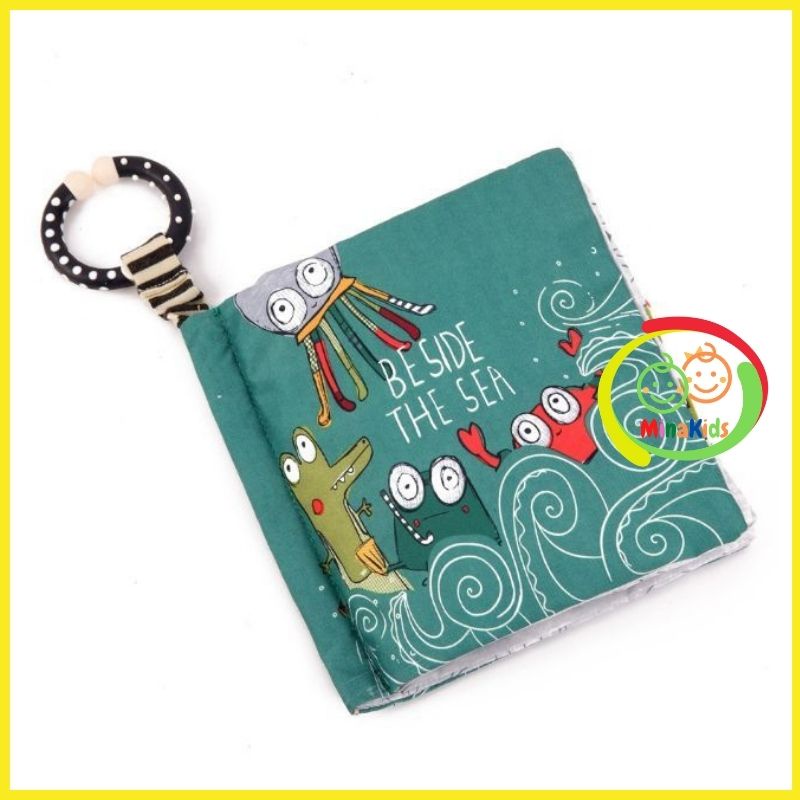 Đồ Chơi Sách Vải Kích Thích Thị Giác Be Side The Sea Minakids SV42