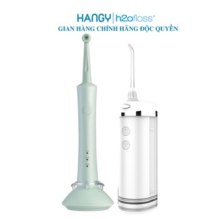 Combo máy tăm nước h2ofloss HF- 6 mini phiên bản 2021 và bàn chải điện đánh răng Here – Mega HANGY