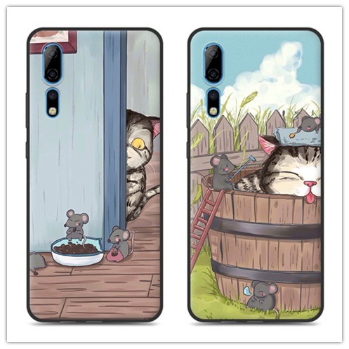 Casing TPU Xiaomi Redmi 9T K30 K20 Pro GO S2 9 9A 9C 8 7 6 Pro 5 A Plus 4X Cat and mouse Anti-fall protection mobile phone case
