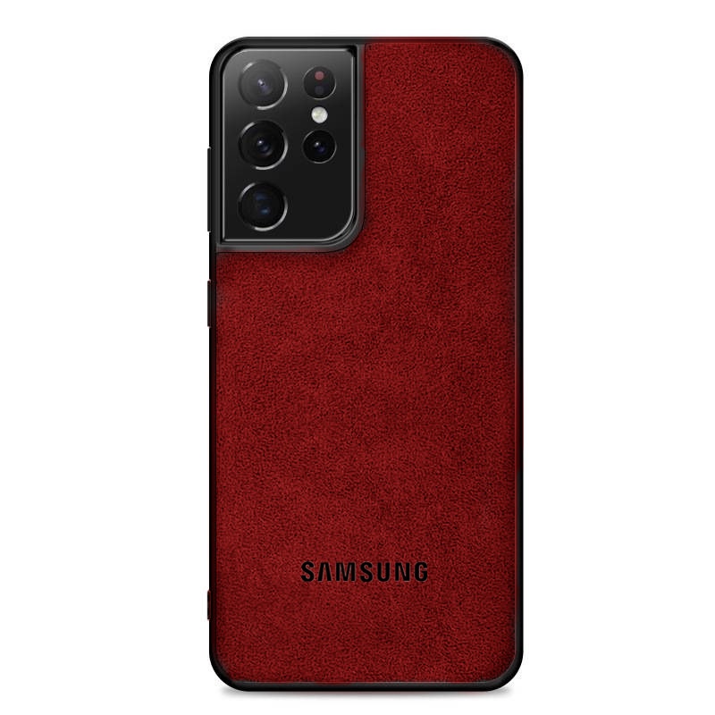 Ốp Điện Thoại logo Alcantara Cho Samsung S21 Ultra S22 S23 Note 20 Galaxy Note 10 Lite S20 Plus S20FE 5G S10 X Note 9
