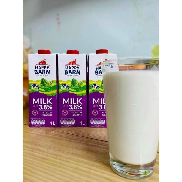 Sữa tươi Happy Barn 3,8% date mới