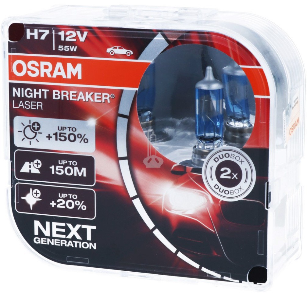 Đèn osram h7 150%|Đèn Osram|Osram Siêu Sáng|Đèn Osram Ô Tô|Osram Tăng Sáng H7 12V 150% 2019