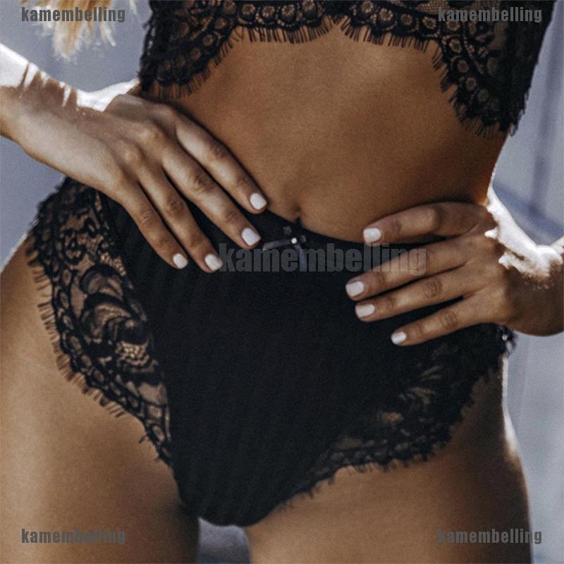 Bộ Đồ Lót Ren Trong Suốt Lưng Cao Thiết Kế Quyến Rũ Cho Nữ