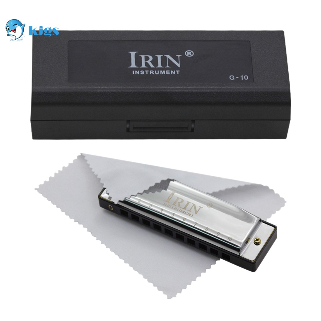 Kèn Harmonica 10 Lỗ 20 Tone G Kèm Hộp Đựng