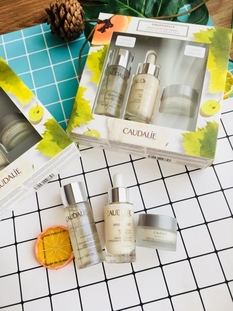 Set Serum  Nám Caudalie tặng nước thần và kem dưỡng