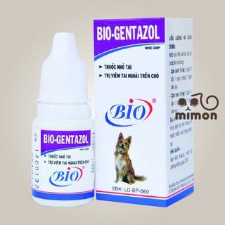 Thuốc nhỏ tai Gentazol Bio trị viêm tai chó mèo