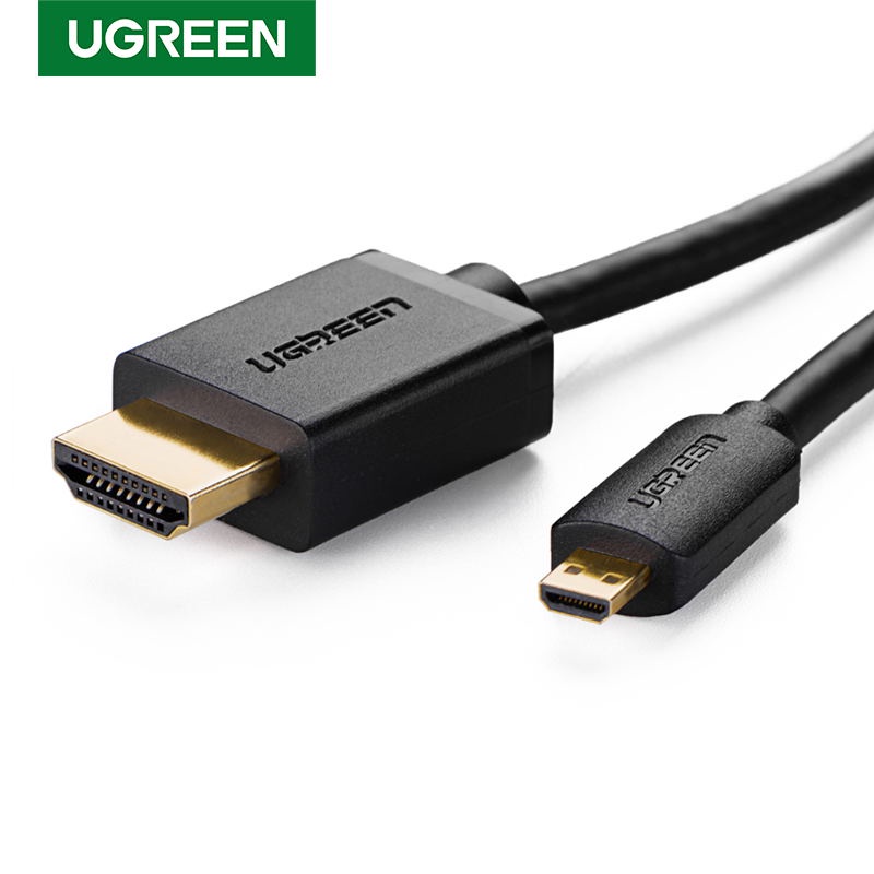 Cáp chuyển đổi UGREEN từ micro HDMI sang HDMI tốc độ cao hỗ trợ 1080p 3D 4k