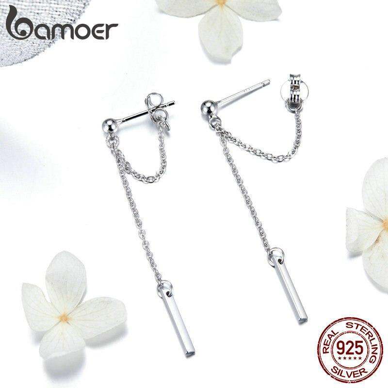 Bông tai BAMOER SCE550 bạc 925 thời trang cho nữ