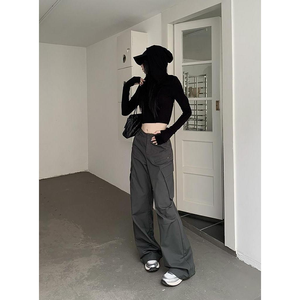 Quần Ống Suông Lưng Cao Thời Trang Cá Tính 63066