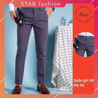 Quần Âu Nam Vải Tuyết Mưa Dáng Slimfit Chuẩn Thiết Kế Hàn Quốc