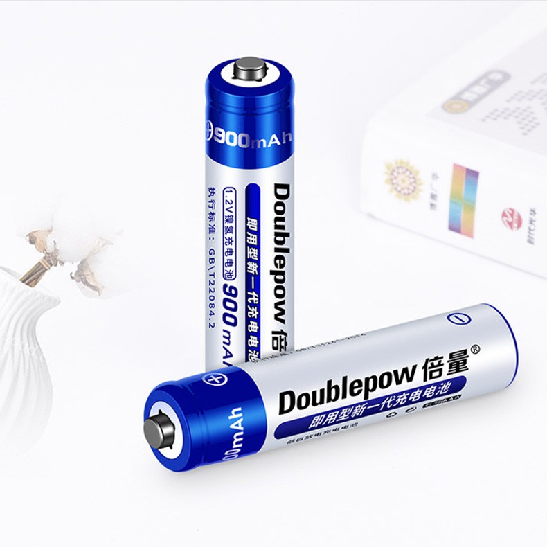 Bộ 4 Pin Sạc AAA 900mAh Doublepow - Pin Tiểu Sạc AAA