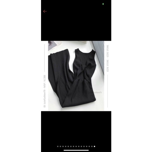 Đầm Body Xoắn Lưng Sát Nách-D28-