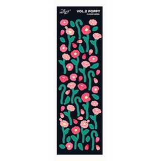 Tấm sticker hoa tulips decor toploader, trang trí