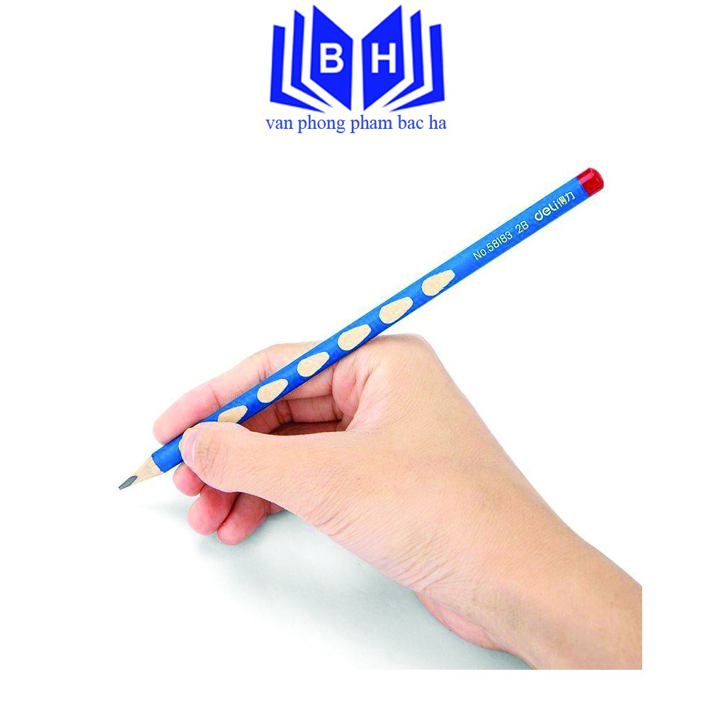 Bút Chì 2B Deli-58185 Bút Chì Định Vị Thông Minh Thích Hợp Cho Cho Bé Luyện Chữ Mua 1 Hộp/30 Chiếc