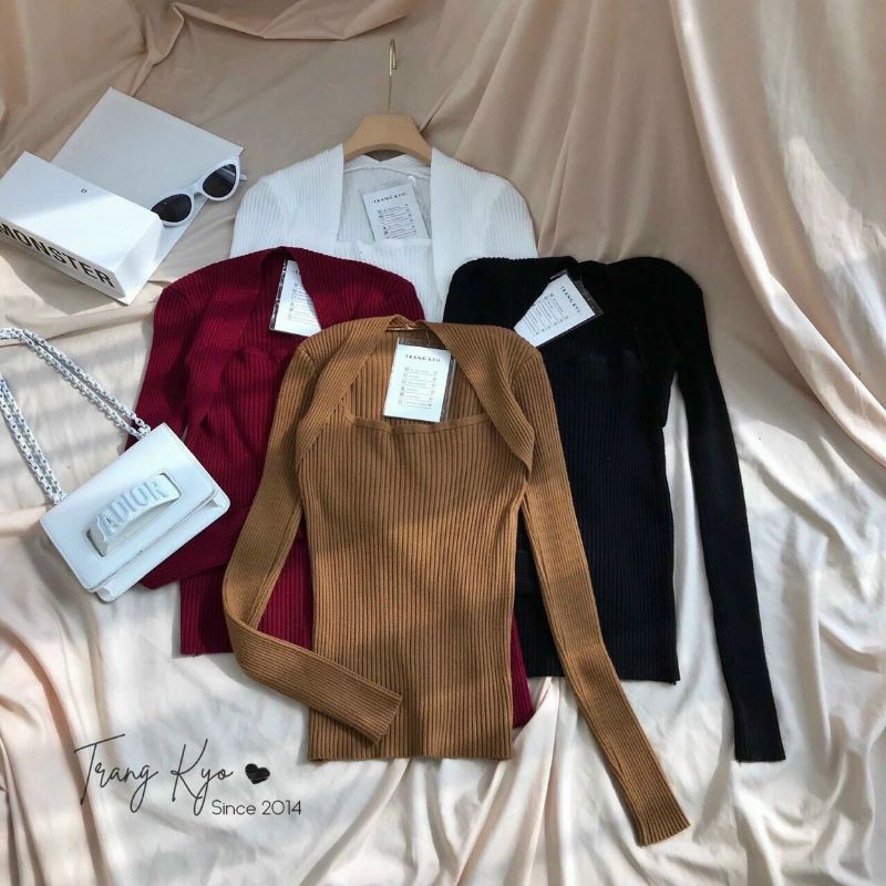 Áo thun gân tay dài thu đông cực hot BG