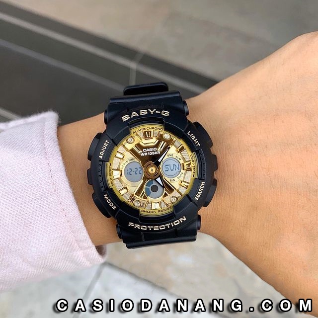 Đồng hồ nữ dây nhựa Casio Baby-G chính hãng BA-130-1A3DR (43mm) - bảo hành 5 năm