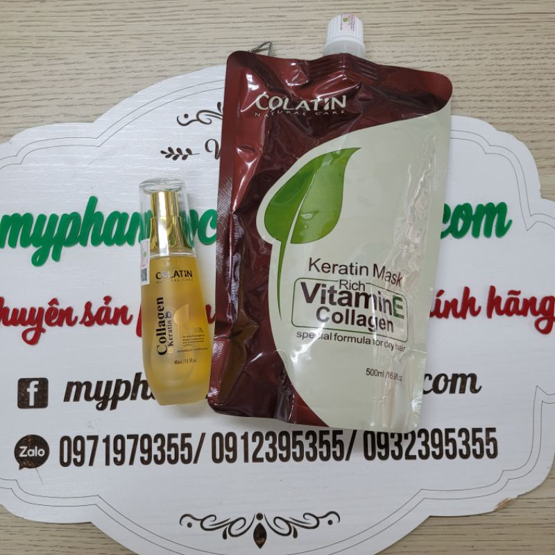 DẦU DƯỠNG TÓC HOẶC DẦU HẤP COLATIN VITAMIN E 500ML