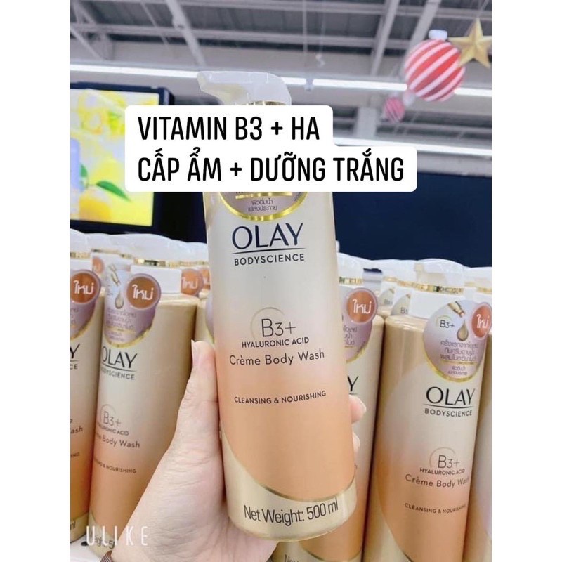 Sữa tắm Olay ThaiLand làm trắng cấp ẩm hiệu quả 500ML