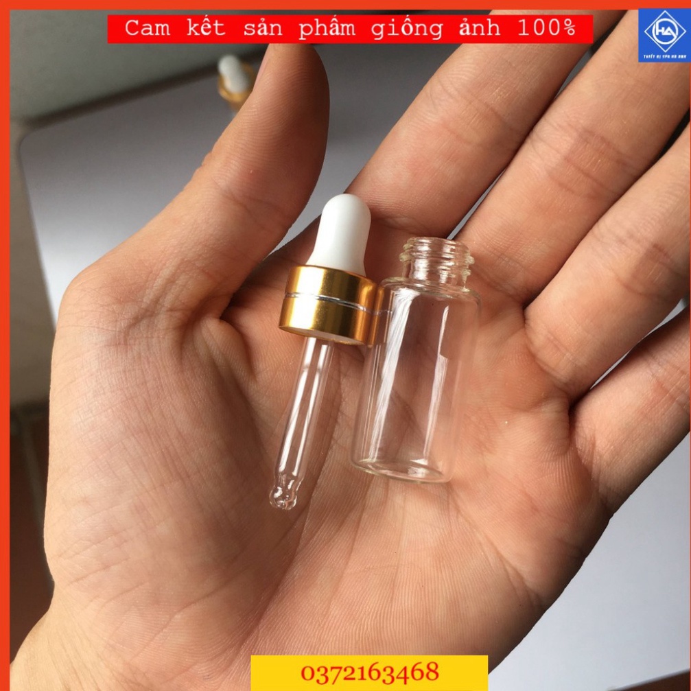 (Loại dày) Lọ chiết mỹ phẩm Lọ chiết serum có núm bóp tinh chất