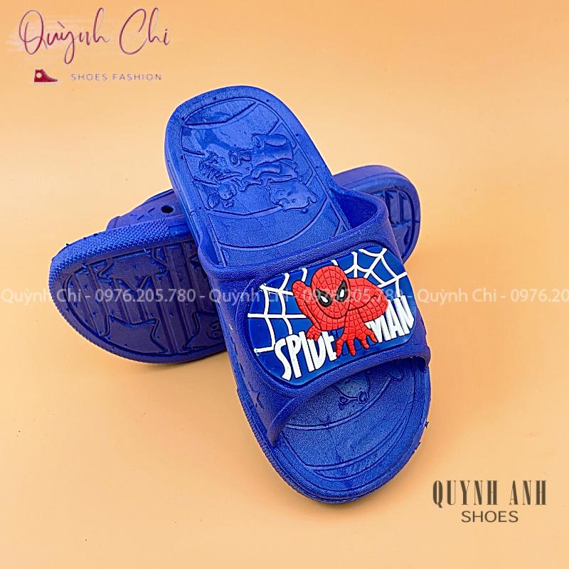 Dép siêu nhân nhện xanh cho bé trai quai ngang nhựa mềm cho bé 2 - 12 tuổi 3309