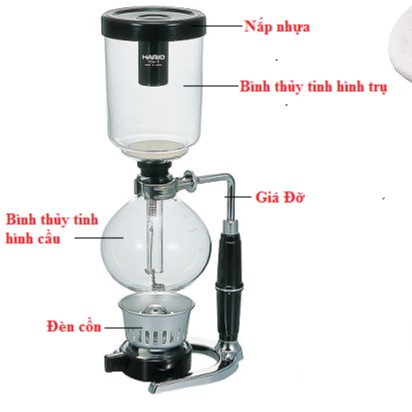 Dụng cụ pha chế cà phê Syphon Hario( Nhật Bản) CTA3