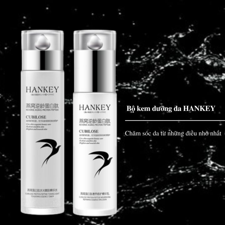 Bộ 2 serum + kem dưỡng ẩm da HANKEY, serum dưỡng ẩm, serum trắng da, serum tái tạo da