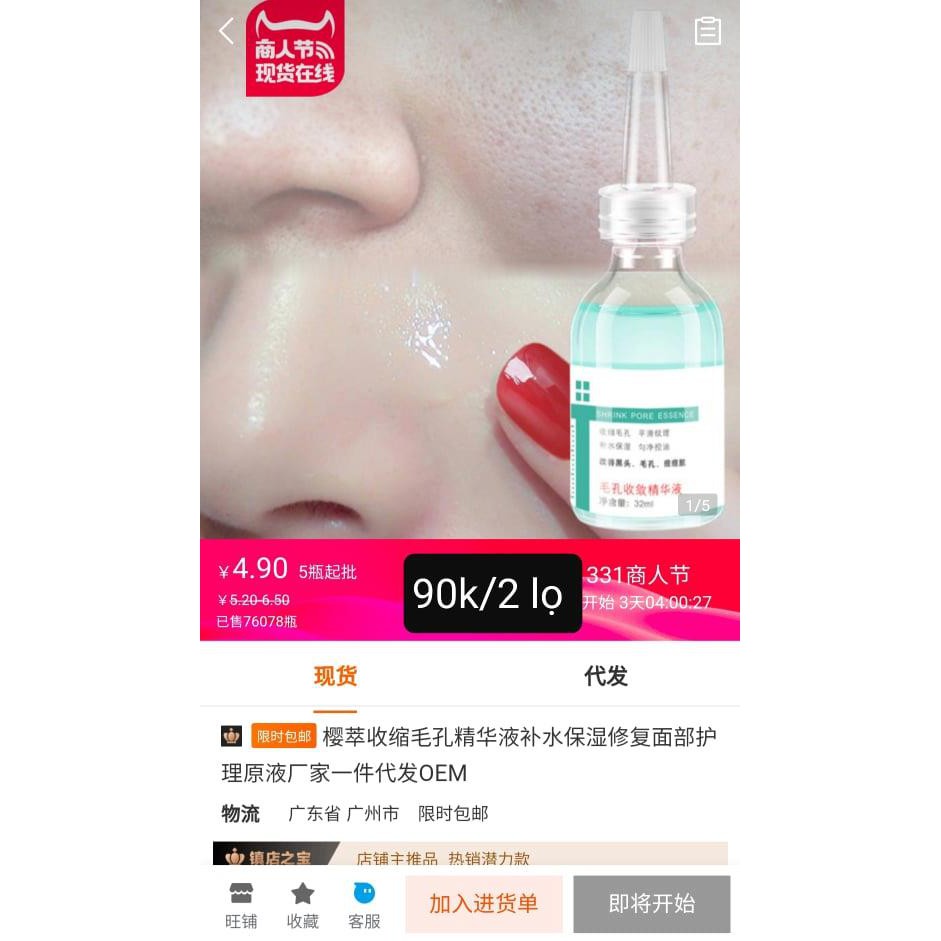 Serum che khít lỗ chân lông