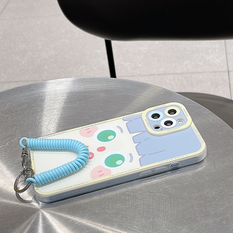 Ốp lưng iphone Ốp Điện Thoại Silicon TPU Mềm Trong Suốt Có Dây Đeo Cho iphone 11 pro max 12 pro max 7 plus 12 mini 13 13PROMAX 13MINI Dinuo case