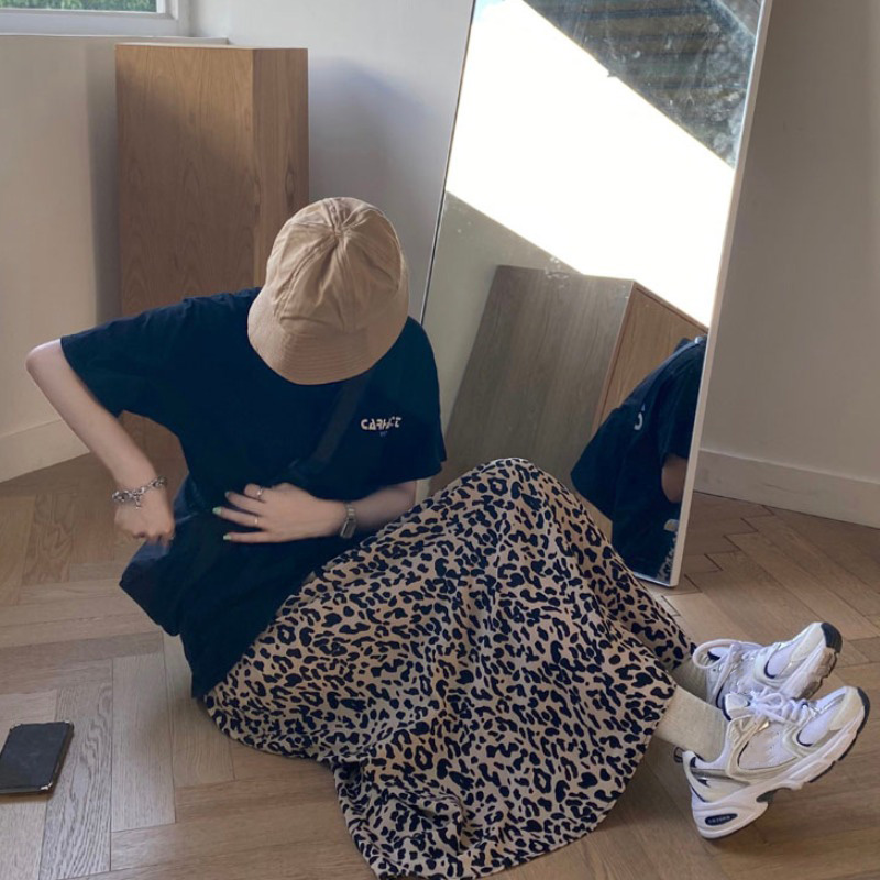 Chân váy dáng chữ A lưng cao họa tiết da báo kiểu Hàn Quốc thời trang thu đông 2021 cho nữ | BigBuy360 - bigbuy360.vn