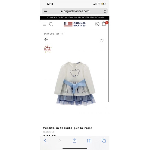 Váy đầm cho bé gái gấu bean màu xanh xuất dư xịn