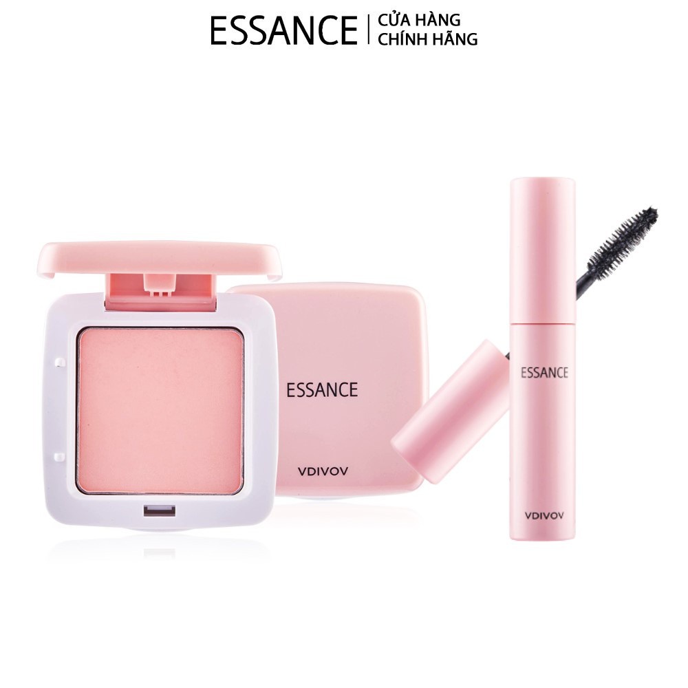 Combo Phấn phủ ngọc trai Essance Pearl Pact 11g và Mascara Essance dài và cong mi 10g