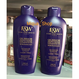 Sữa tắm trắng da F&W exclusive dành cho da đồi mồi, tàn nhang 1000ml