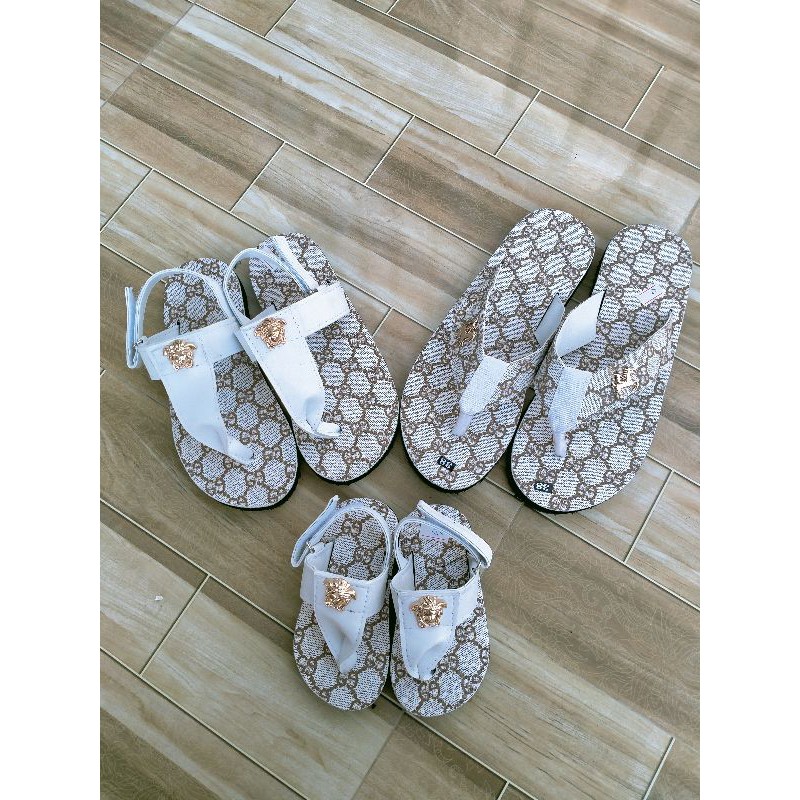 combo gia đình 3 đôi x trắng vàng