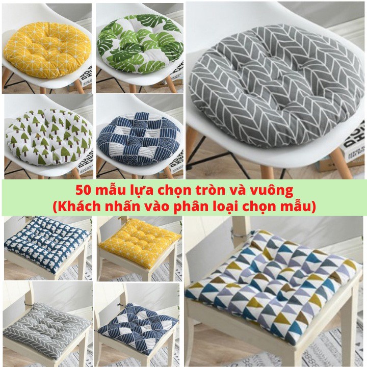 Đệm ngồi bệt vuông tròn tựa lưng đệm lót ghế văn phòng sofa gỗ hình thú hình hoa quả dễ thương MiibooShi tb5255221