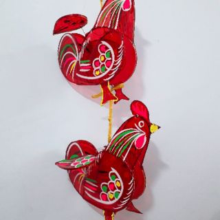 Lồng đèn trung thu giấy kiếng hình con gà