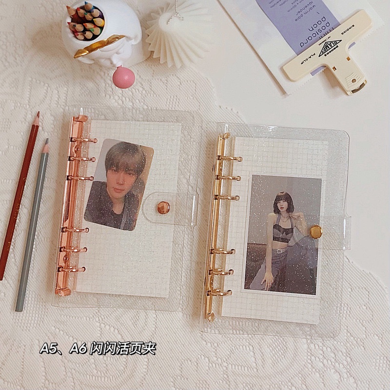 Glitter Binder / Bìa Gáy Còng A5 - A6