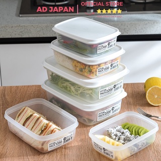 Hộp đựng thực phẩm bằng nhựa nắp dẻo Fitin Pack màu trắng 300ml, 600ml, 900ml, 1350ml, 2200ml hàng nội địa Nhật AD19
