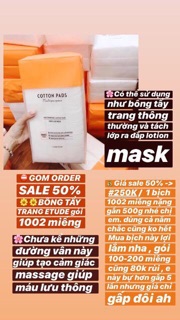 Bông tẩy trang  gói 1002 miếng