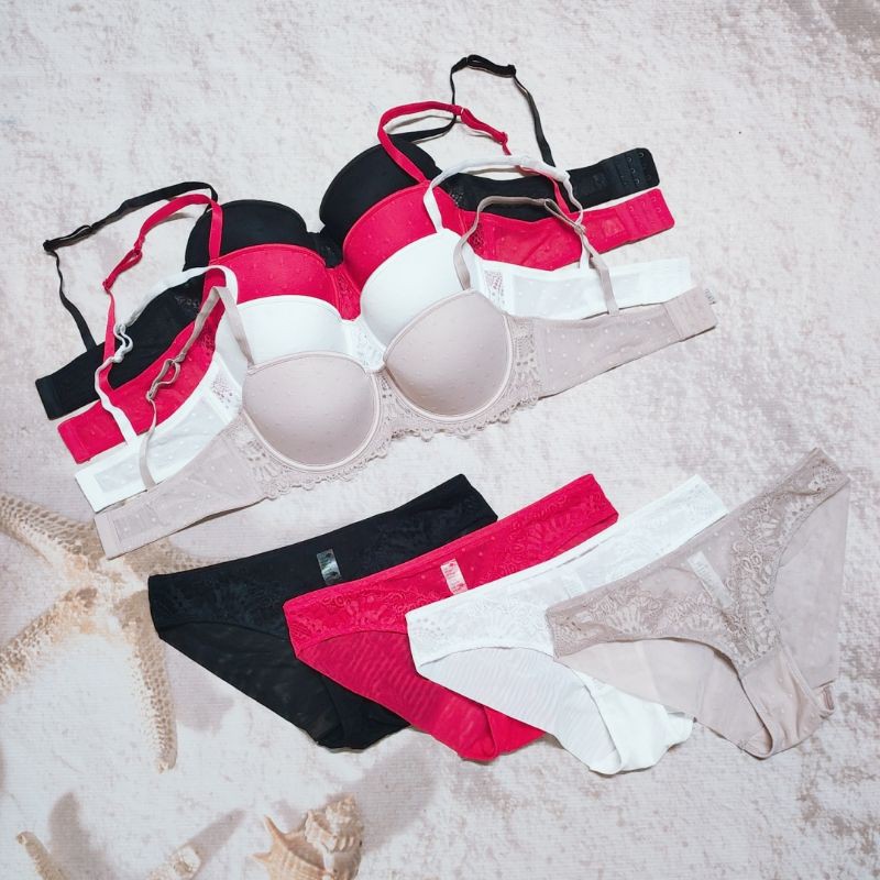 BỘ LÓT REN CÚP NGANG CÓ GỌNG | BigBuy360 - bigbuy360.vn